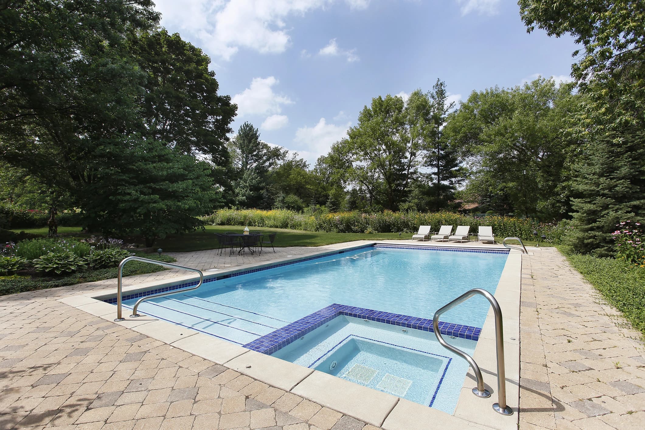 Pool maintenance in Lake Magdalene